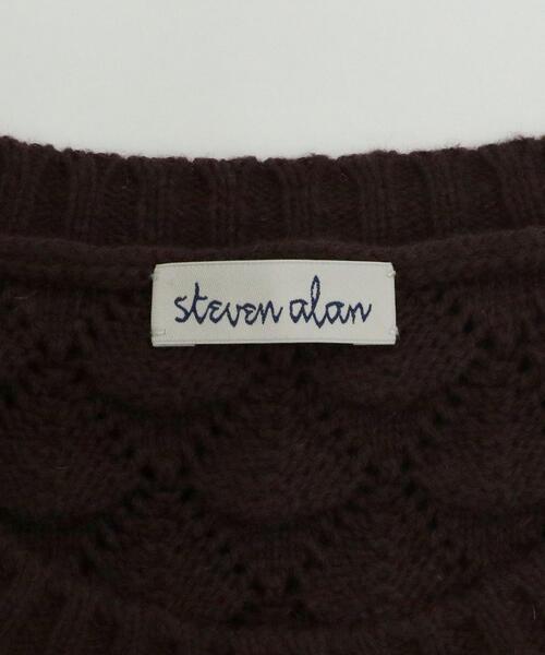 Steven Alan(スティーブンアラン)の「<Steven Alan>EYELET COTTON KNIT VEST/ベスト(ベスト・レディース・ナチュラル/ダークブラウン/オリーブ・FREE)」の20枚目の写真