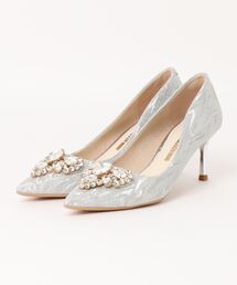 【Jasmine】ビジューハイヒールパンプス ヒール6cm