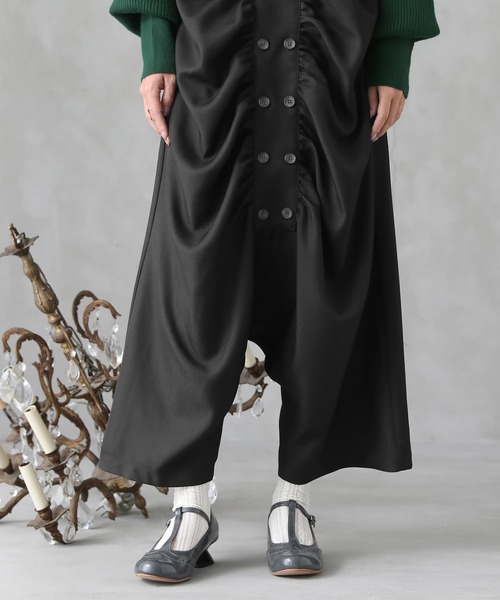 osharewalker（オシャレウォーカー）の「【廃盤】『ギャザーサルエルサロペット』（サロペット/オーバーオール・レディース・ブラック・1/2）」の11枚目の写真