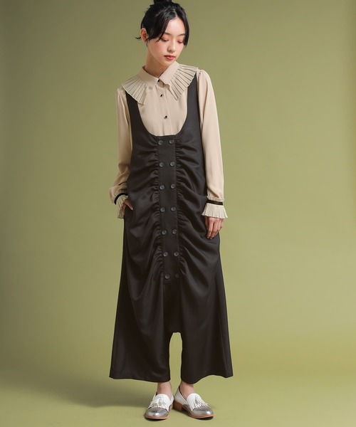 osharewalker（オシャレウォーカー）の「【廃盤】『ギャザーサルエルサロペット』（サロペット/オーバーオール・レディース・ブラック・1/2）」の16枚目の写真