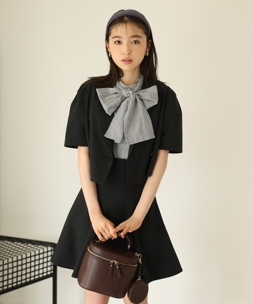 one after another NICE CLAUP(ワンアフターアナザーナイスクラップ)の「【セットアップあり】レースアップフレアミニスカート(スカート・レディース・ブラック/ベージュ/ブラウン・FREE)」の16枚目の写真