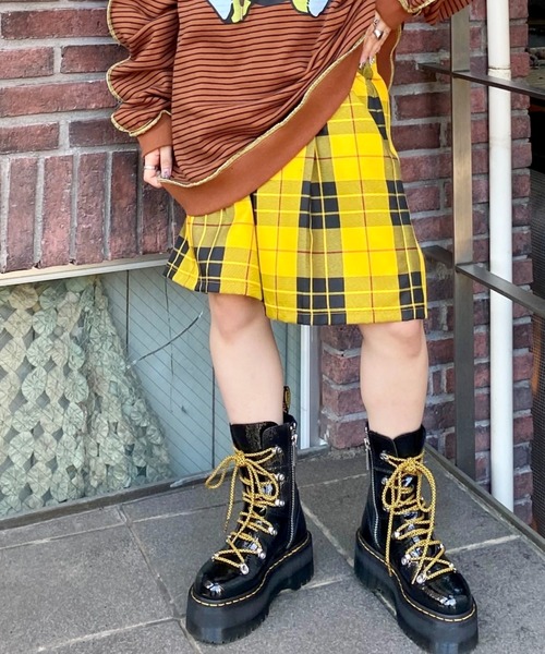 Candy Stripper（キャンディストリッパー）の「SAUCY HALF パンツ（その他パンツ・レディース・グリーン/イエロー/ブラック・2）」の3枚目の写真