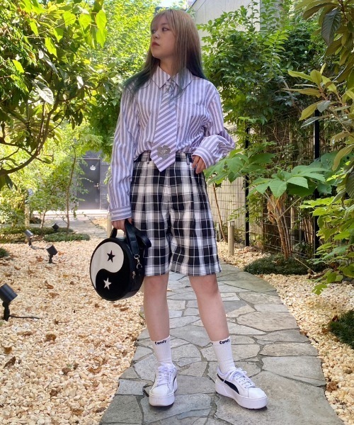 Candy Stripper（キャンディストリッパー）の「SAUCY HALF パンツ（その他パンツ・レディース・グリーン/イエロー/ブラック・2）」の12枚目の写真