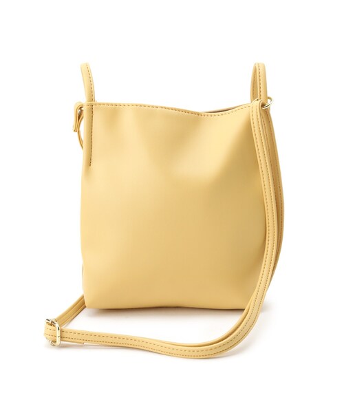 SHOO・LA・RUE（シューラルー）の「◆フロントポケットミニショルダーバッグ（ショルダーバッグ・レディース・ブラック/イエロー系その他/ライトベージュ・00）」の14枚目の写真