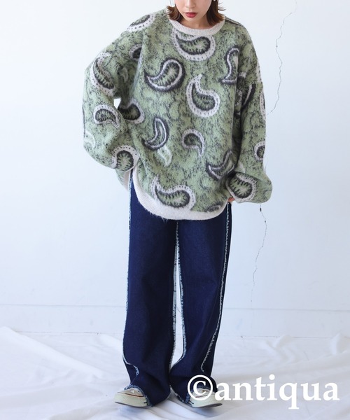 BETTY SMITH ペイズリー柄 クロップド アンティカ antiqua系