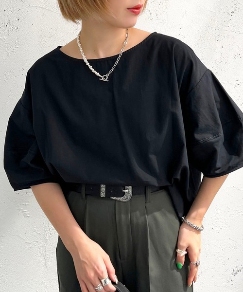apres jour mignon(アプレジュールミニョン)の「ランタンスリーブブラウス【ZOZOTOWN限定アイテム】(シャツ/ブラウス・レディース・グリーン/オフホワイト/ブラック・X-LARGE/フリー)」の10枚目の写真