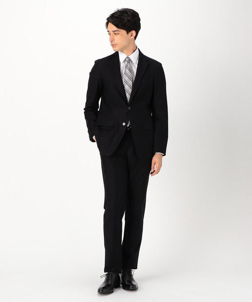 COMME CA ISM（コムサイズム）の「【セットアップ対応】 デニムライク ジャージーパンツ（スーツパンツ・メンズ・ブルー/ブラック・SMALL/MEDIUM/LARGE/X-LARGE）」の3枚目の写真