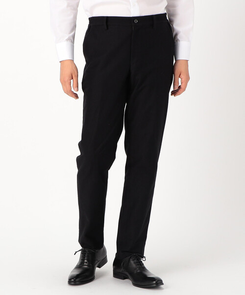 COMME CA ISM（コムサイズム）の「【セットアップ対応】 デニムライク ジャージーパンツ（スーツパンツ・メンズ・ブルー/ブラック・SMALL/MEDIUM/LARGE/X-LARGE）」の4枚目の写真