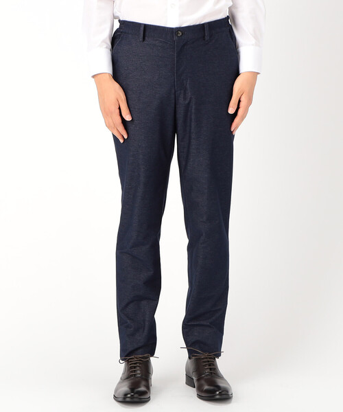 COMME CA ISM（コムサイズム）の「【セットアップ対応】 デニムライク ジャージーパンツ（スーツパンツ・メンズ・ブルー/ブラック・SMALL/MEDIUM/LARGE/X-LARGE）」の7枚目の写真
