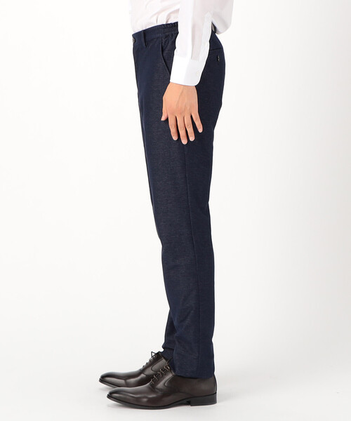 COMME CA ISM（コムサイズム）の「【セットアップ対応】 デニムライク ジャージーパンツ（スーツパンツ・メンズ・ブルー/ブラック・SMALL/MEDIUM/LARGE/X-LARGE）」の8枚目の写真
