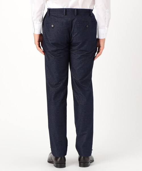 COMME CA ISM（コムサイズム）の「【セットアップ対応】 デニムライク ジャージーパンツ（スーツパンツ・メンズ・ブルー/ブラック・SMALL/MEDIUM/LARGE/X-LARGE）」の9枚目の写真