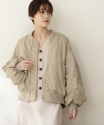 N.（N. Natural Beauty Basic） | 【松井愛莉さん着用】◆ボリュームスリーブＭＡ－1ブルゾン(MA-1)
