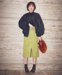 N.（N. Natural Beauty Basic） | 【松井愛莉さん着用】◆ボリュームスリーブＭＡ－1ブルゾン(MA-1)