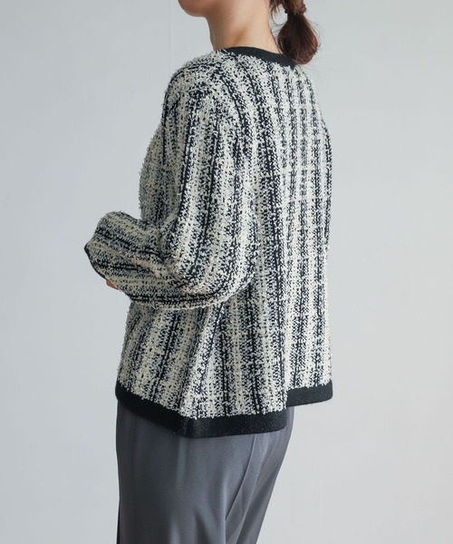 audrey and john wad(オードリーアンドジョンワッド)の「Audrey and John Wad N/C Jacket(ブルゾン・レディース・ブラック系その他/ブルー系その他・FREE)」の4枚目の写真