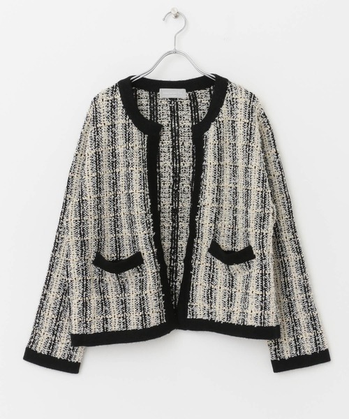 audrey and john wad(オードリーアンドジョンワッド)の「Audrey and John Wad N/C Jacket(ブルゾン・レディース・ブラック系その他/ブルー系その他・FREE)」の9枚目の写真