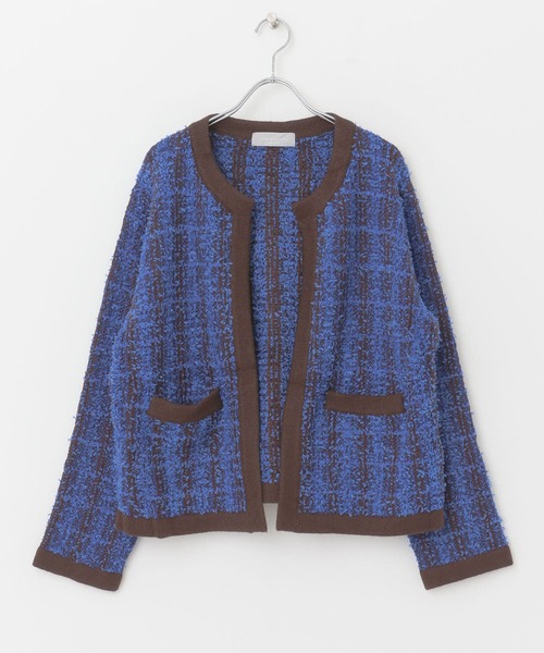 audrey and john wad(オードリーアンドジョンワッド)の「Audrey and John Wad N/C Jacket(ブルゾン・レディース・ブラック系その他/ブルー系その他・FREE)」の10枚目の写真