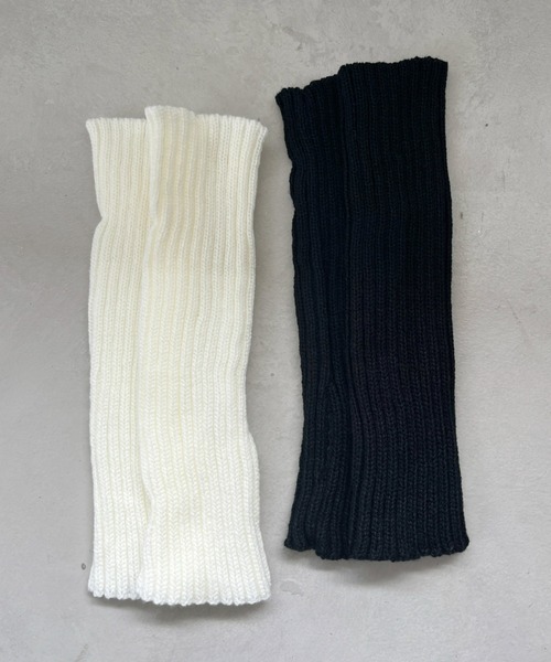 CLEA（クレア）の「リブニットアームカバー（アームカバー・レディース・ホワイト/ブラック・FREE）」の7枚目の写真