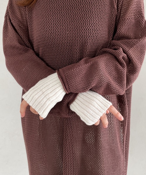 CLEA（クレア）の「リブニットアームカバー（アームカバー・レディース・ホワイト/ブラック・FREE）」の20枚目の写真