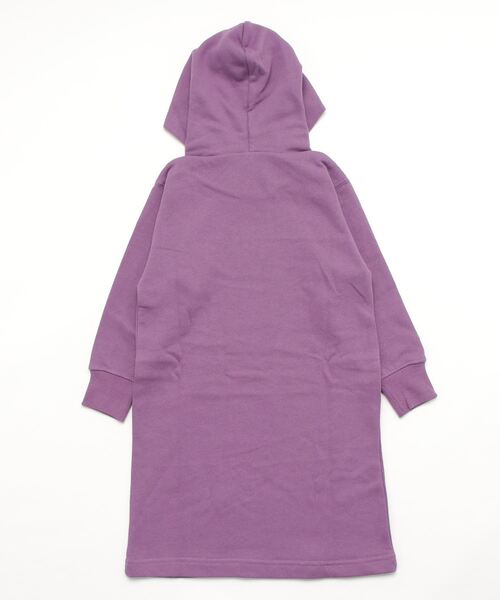 Champion（チャンピオン）の「【Champion/チャンピオン】キッズ フーデッドワンピース（ワンピース・キッズ・ブラック/パープル/グレー/ネイビー・140/110/130/120/100）」の5枚目の写真