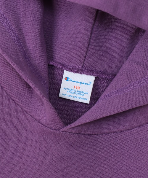 Champion（チャンピオン）の「【Champion/チャンピオン】キッズ フーデッドワンピース（ワンピース・キッズ・ブラック/パープル/グレー/ネイビー・140/110/130/120/100）」の16枚目の写真