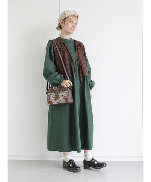 ehka sopo（エヘカソポ）の「ゴブランショルダーバッグ（ショルダーバッグ・レディース・ブラック/ベージュ/ブラウン/キャメル・ﾌﾘ-）」の8枚目の写真