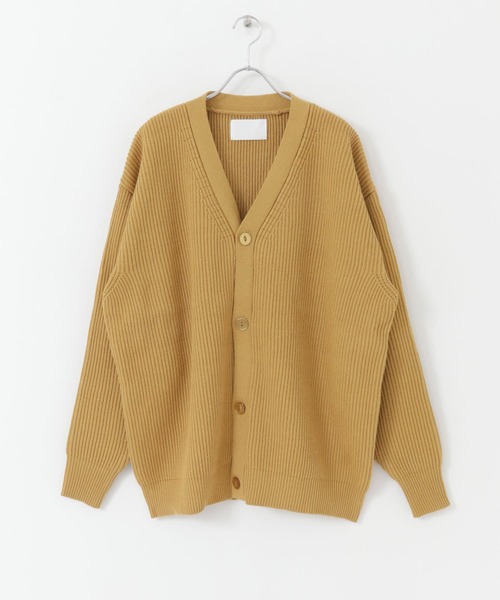 URBAN RESEARCH(アーバンリサーチ)の「URBAN RESEARCH iD オーバーサイズカーディガン(カーディガン/ボレロ・メンズ・ゴールド/グレー系その他/ブルー系その他/バーガンディー・LARGE/MEDIUM)」の4枚目の写真