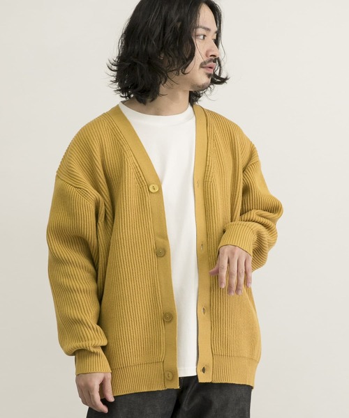 URBAN RESEARCH(アーバンリサーチ)の「URBAN RESEARCH iD オーバーサイズカーディガン(カーディガン/ボレロ・メンズ・ゴールド/グレー系その他/ブルー系その他/バーガンディー・LARGE/MEDIUM)」の18枚目の写真