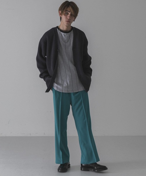 URBAN RESEARCH(アーバンリサーチ)の「URBAN RESEARCH iD オーバーサイズカーディガン(カーディガン/ボレロ・メンズ・ゴールド/グレー系その他/ブルー系その他/バーガンディー・LARGE/MEDIUM)」の7枚目の写真