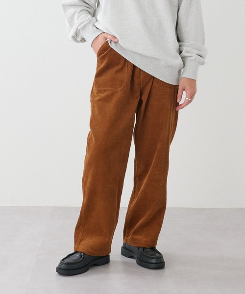 CIAOPANIC TYPY(チャオパニックティピー)の「■【佐久間大介さん着用】コーデュロイベイカーパンツ(その他パンツ・メンズ・ブラウン/オフホワイト/グリーン・M/L)」の1枚目の写真
