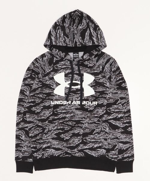 UNDER ARMOUR（アンダーアーマー）の「アンダーアーマー  UA RIVAL FLEECE BIG LOGO PRINTED HOODIE（パーカー・メンズ・ライトグレー/カーキ/ブラック・LL/M/S/L/3L）」の2枚目の写真
