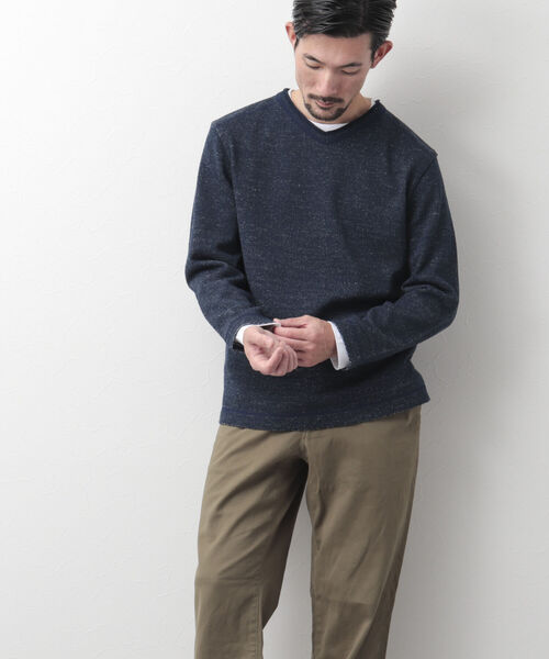 NOLLEY'S goodman(ノーリーズグッドマン)の「長袖Tシャツ付き ウォームプレーティング Vネックプルオーバーニット(ニット/セーター・メンズ・キャメル/サーモンピンク/グレー/ネイビー・XL/L/S/M)」の6枚目の写真