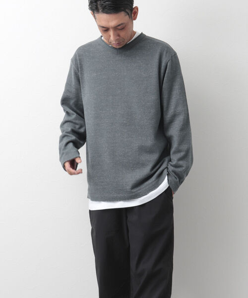 NOLLEY'S goodman(ノーリーズグッドマン)の「長袖Tシャツ付き ウォームプレーティング Vネックプルオーバーニット(ニット/セーター・メンズ・キャメル/サーモンピンク/グレー/ネイビー・XL/L/S/M)」の17枚目の写真