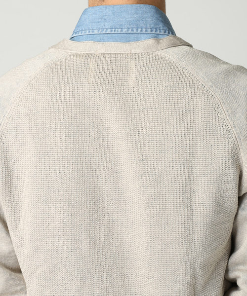 JOURNAL STANDARD（ジャーナルスタンダード）の「ウォッシャブルリネンカーディガン #（カーディガン/ボレロ・メンズ・ホワイト/ブラック/ベージュ/ネイビー・LARGE/MEDIUM）」の18枚目の写真