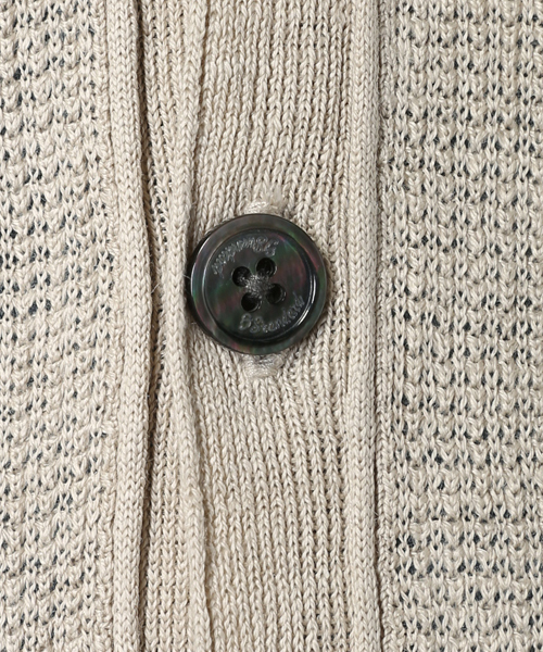 JOURNAL STANDARD（ジャーナルスタンダード）の「ウォッシャブルリネンカーディガン #（カーディガン/ボレロ・メンズ・ホワイト/ブラック/ベージュ/ネイビー・LARGE/MEDIUM）」の11枚目の写真