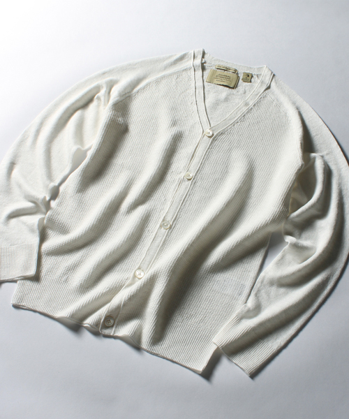 JOURNAL STANDARD（ジャーナルスタンダード）の「ウォッシャブルリネンカーディガン #（カーディガン/ボレロ・メンズ・ホワイト/ブラック/ベージュ/ネイビー・LARGE/MEDIUM）」の8枚目の写真