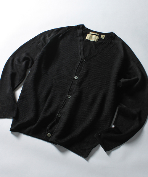 JOURNAL STANDARD（ジャーナルスタンダード）の「ウォッシャブルリネンカーディガン #（カーディガン/ボレロ・メンズ・ホワイト/ブラック/ベージュ/ネイビー・LARGE/MEDIUM）」の9枚目の写真