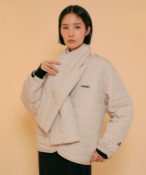 ReNorm（リノーム）の「GERRYキルティングジャケット（ダウンジャケット/コート・レディース・ベージュ/ブラック/オフホワイト・S）」の2枚目の写真
