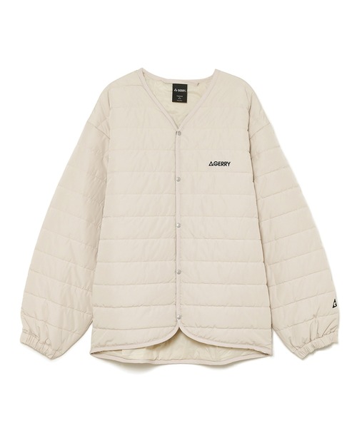 ReNorm（リノーム）の「GERRYキルティングジャケット（ダウンジャケット/コート・レディース・ベージュ/ブラック/オフホワイト・S）」の4枚目の写真