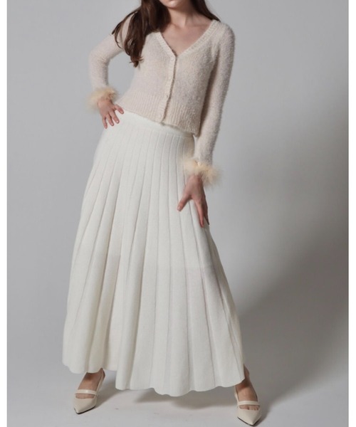 epine（エピヌ）の「volume knit long skirt（スカート・レディース・ホワイト/ベージュ/ブラック・S/M）」の16枚目の写真