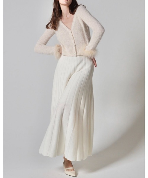 epine（エピヌ）の「volume knit long skirt（スカート・レディース・ホワイト/ベージュ/ブラック・S/M）」の22枚目の写真