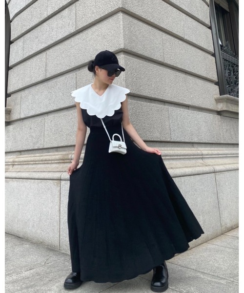 epine（エピヌ）の「volume knit long skirt（スカート・レディース・ホワイト/ベージュ/ブラック・S/M）」の20枚目の写真