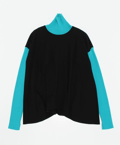 LANVIN en Bleu(ランバンオンブルー)の「ニットコンビ2wayフレアブラウス(シャツ/ブラウス・レディース・ブラック/ベージュ/ネイビー・38)」の12枚目の写真