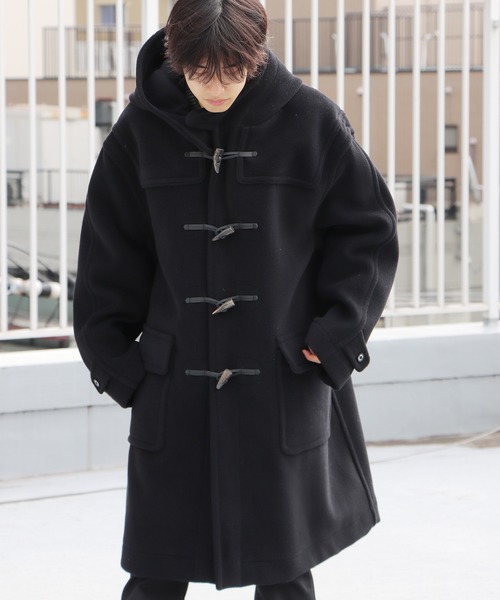INVERTERE(インバーティア)の「INVERTERE/インバーティア RELAX DUFFLE COAT コート(ダッフルコート・メンズ・ブラック/ダークブラウン/ネイビー/オレンジ/モカ・42/40)」の15枚目の写真