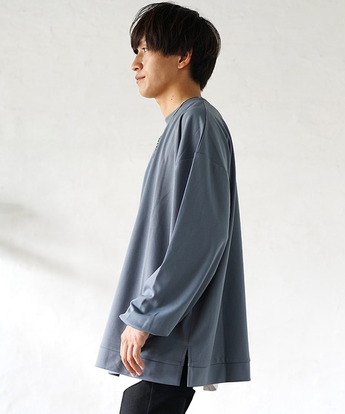 MinoriTY(マイノリティ)の「【MinoriTY】とろみ素材スウェット トレーナー 秋服(Tシャツ/カットソー・メンズ・グレー/ブラック/ベージュ/ブルーグレー/ワイン・M/L)」の17枚目の写真