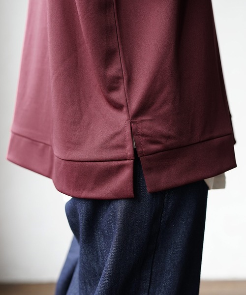 MinoriTY(マイノリティ)の「【MinoriTY】とろみ素材スウェット トレーナー 秋服(Tシャツ/カットソー・メンズ・グレー/ブラック/ベージュ/ブルーグレー/ワイン・M/L)」の8枚目の写真