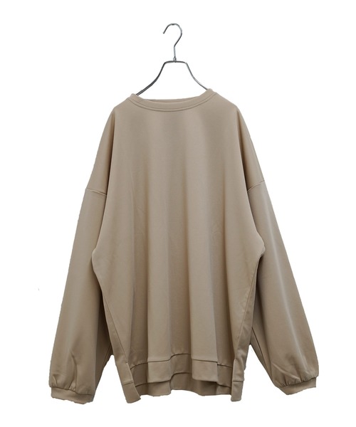 MinoriTY(マイノリティ)の「【MinoriTY】とろみ素材スウェット トレーナー 秋服(Tシャツ/カットソー・メンズ・グレー/ブラック/ベージュ/ブルーグレー/ワイン・M/L)」の19枚目の写真