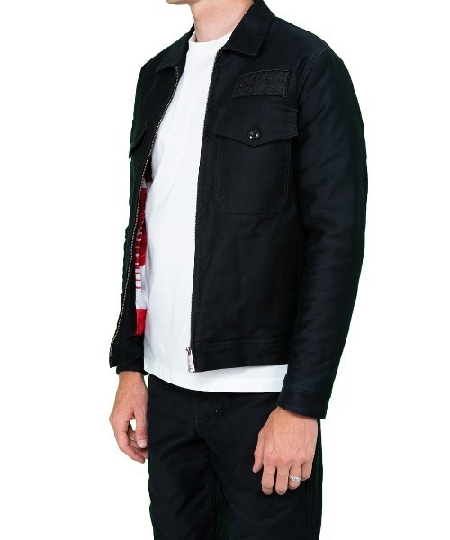 DEUS EX MACHINA（デウスエクスマキナ）の「NAITO WORK JACKET（カバーオール・メンズ・マルチ/ブラック・MEDIUM/LARGE/X-LARGE/X-SMALL/SMALL）」の8枚目の写真