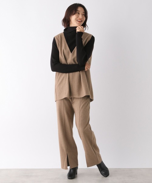 LEPSIM（レプシィム）の「フロントスリットイージーパンツ　166406（その他パンツ・レディース・ブラウン/アイボリー・FREE）」の15枚目の写真