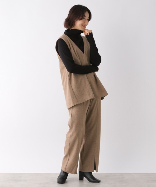 LEPSIM（レプシィム）の「フロントスリットイージーパンツ　166406（その他パンツ・レディース・ブラウン/アイボリー・FREE）」の17枚目の写真