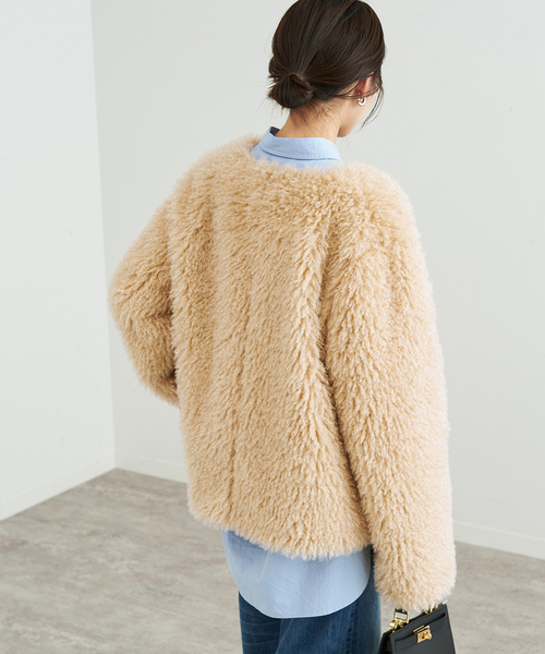 SLOBE IENA（スローブイエナ）の「ECOPEL ノーカラーエコファー